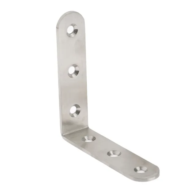 Stainless Steel 90° Right Angle Bracket Corner Brace Joint Shelf Support L Shape