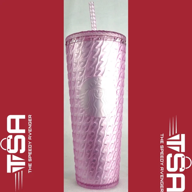 STARBUCKS PINK CHAIN TUMBLER 24oz Venti Valentine's Day Cold Cup 2024