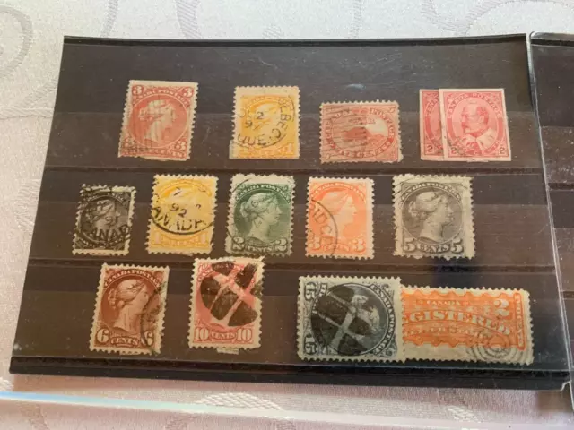 Briefmarken canada und etwas neufundland alt