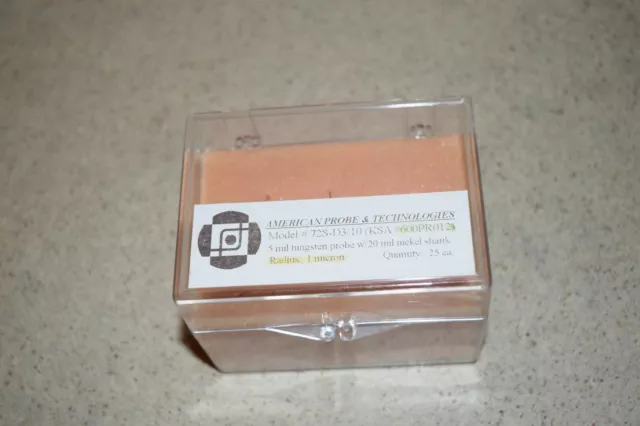 ^^ AMERICAN PROBE 72s-d3/10 5 Mil Tungsten Sonde W/20 Mil Nickel Tige (DD )