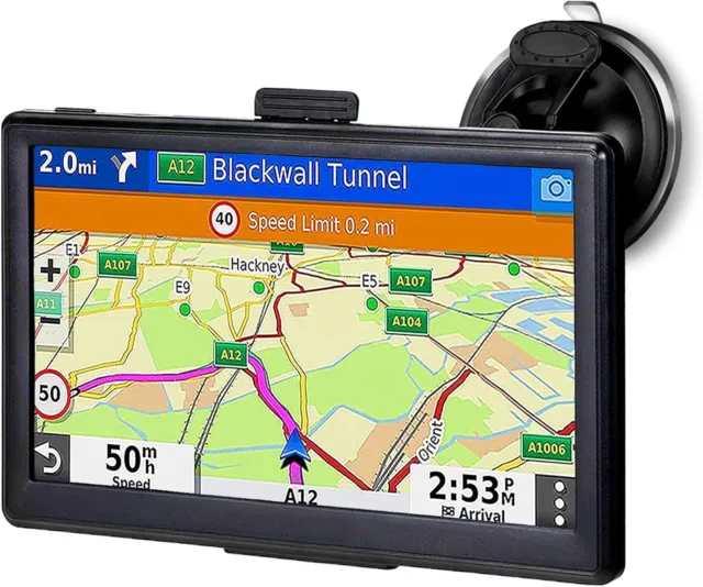 Sat Nav 7 inch, 2022 UK Europe Maps, for Car Truck Motorhome