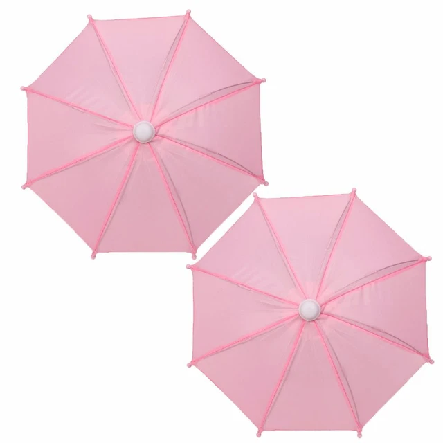 l'abbigliamento mini ombrello giocattolo ombrello gear per pioggia goffratura bambole