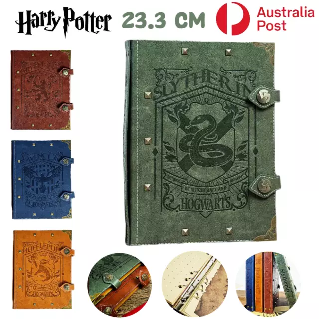 Harry Potter Notebook A5 Vintage DIY Leather Notepad Journal Office Diary BooK