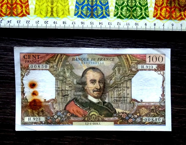 (FR), BILLET DE Banque , 100 Francs, Corneille , Année 1976. EUR 4,80