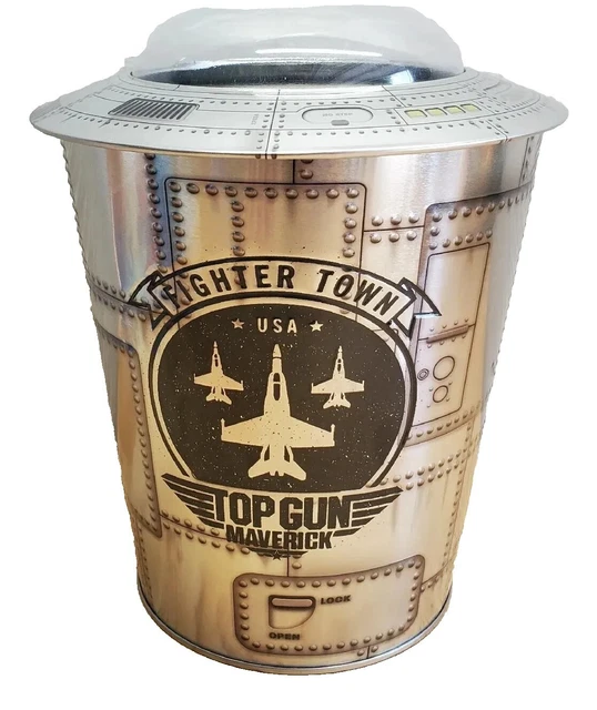 AMC THEATRES TOP Gun Maverick Metal Rivets Style Popcorn Bucket 2022