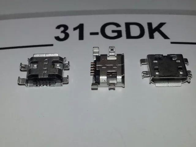 2 Pièces Connecteur 5PIN Dock Entrée Microusb pour Alcatel One Touch Evo 7 Pda