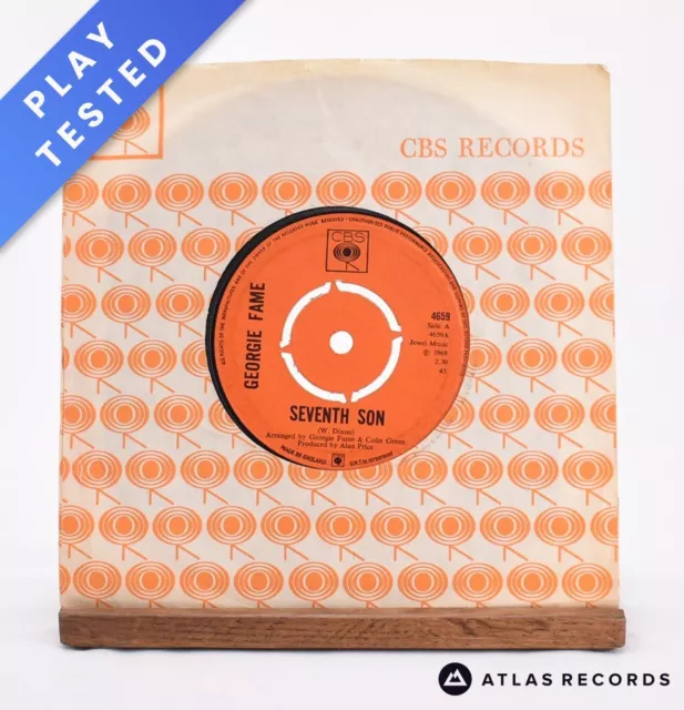 Georgie Fame - Seventh Son - 7" Vinyl Record - EX/VG+