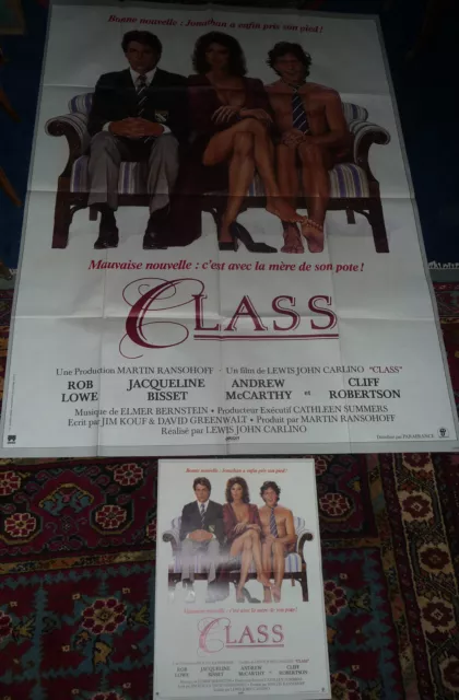 2 Affiches de cinéma " CLASS "  + une petite Film de LEWIS JOHN CARLINO