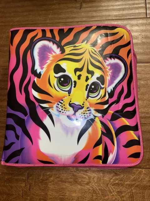 LISA FRANK VINTAGE Tiger Zip Binder 1990s Nostalgia Zipper Pink Purple  $65.00 - PicClick