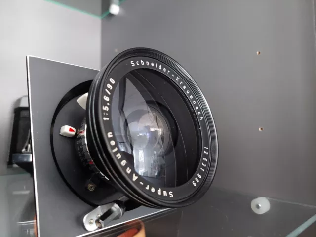 Excellent Schneider-Kreuznach Super Angulon 90mm f/5.6 LF Lens Linhof Recessed