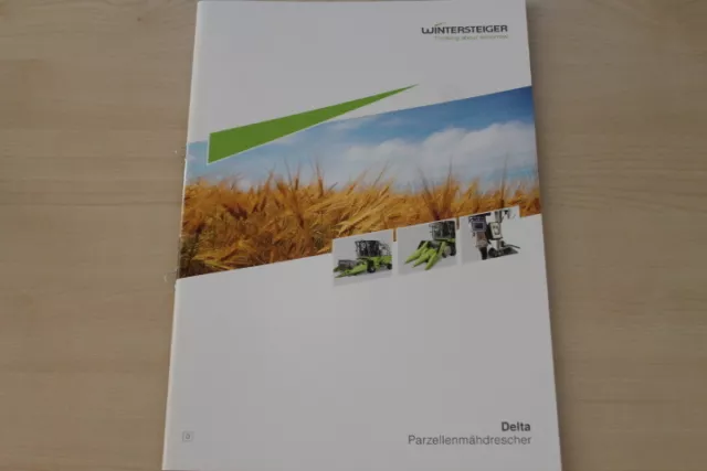 158766) Wintersteiger Parzellenmähdrescher Delta Prospekt 01/2009