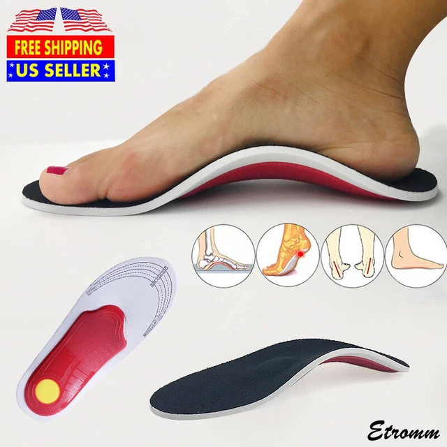 ORTHOTIC FLAT FEET Foot High Arch Gel Heel Support Inserts Shoe In 3D