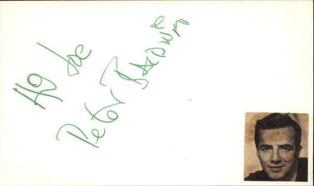 Peter Baldwin 2015 Actor Freelance Signed 3" x 5" Index Card