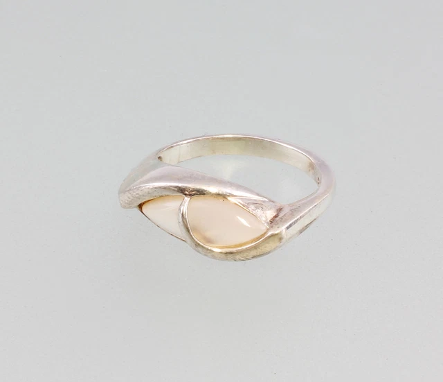 9925715 925 Anillo Plata Madre Perla Blanco
