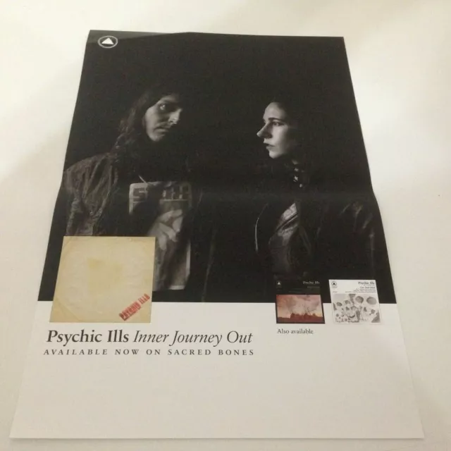 Psychic Ills Inner Journey Out Poster! Vinyl LP/CD promo sacred bones indie NEW!