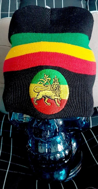 Nyls Création Bonnet Casquette Rasta Noir Et Jamaique - Taille Unique - Noir