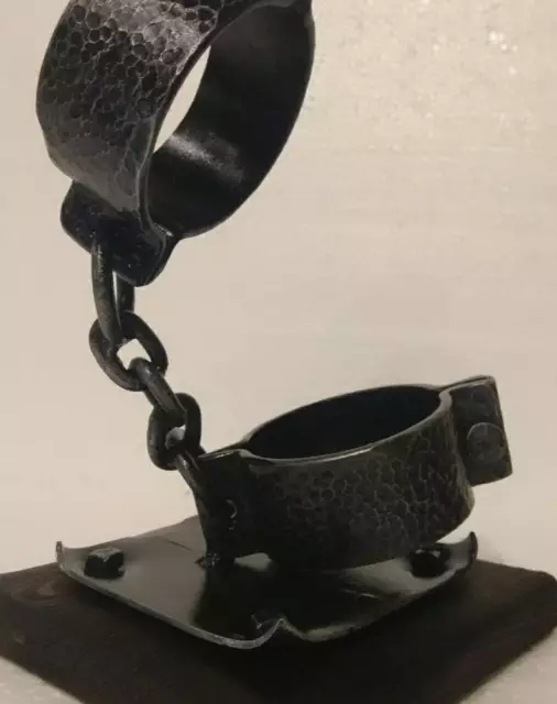 Hand Forged Handcuffs Cuffs Police Gifts Prisoner Art Cosplay 3