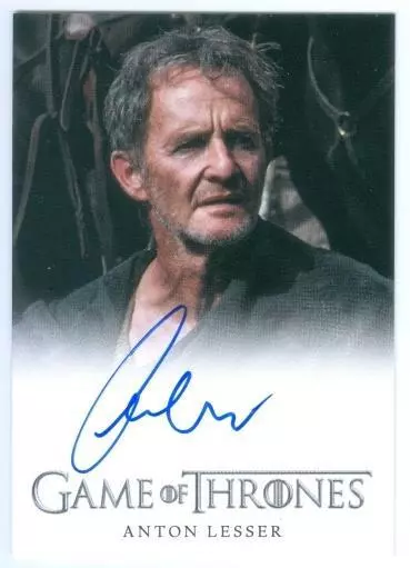 Anton Lesser "Qyburn Autograph Card" Game Of Thrones Season 4