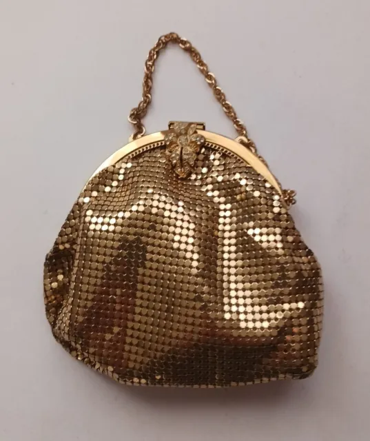 Vintage Gold Mesh Whiting & Davis Co Bags Small Purse