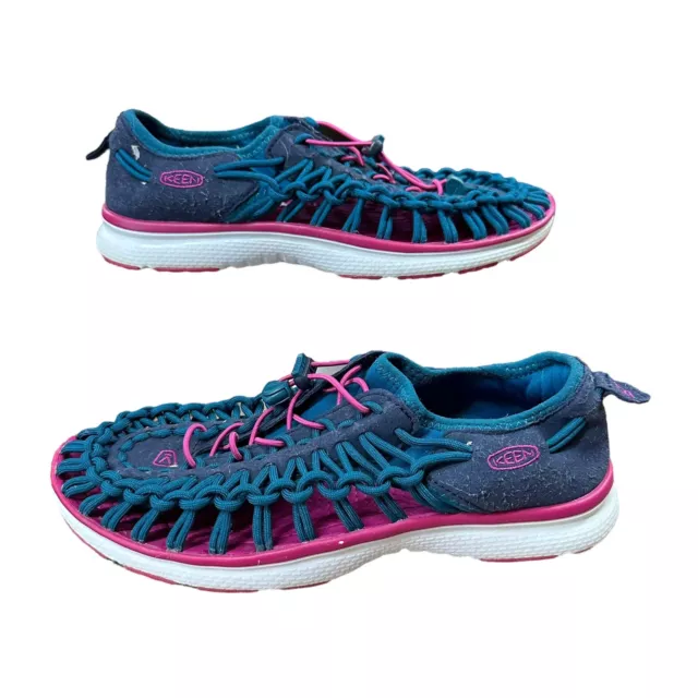 Keen Uneek 02 1015482 Gir's Water Sandals Youth Dress Blues Berry  6Y/ Womens7.5