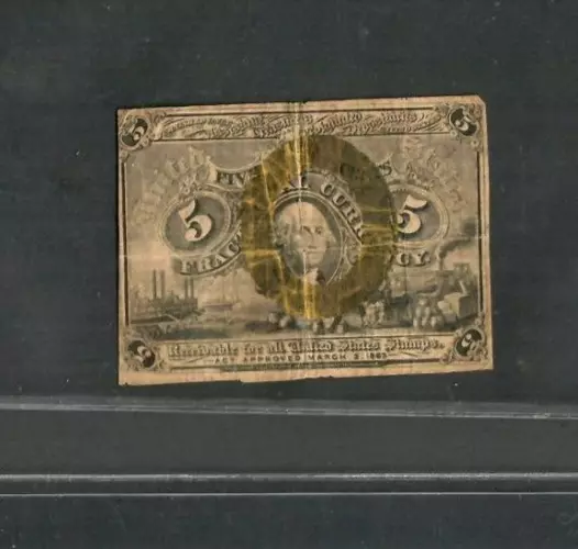 5 Cent  (1800'S) "Washington" 1800'S  "Washington" (Orangeback) Nice!!! 5 Cent