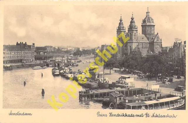 Amsterdam AK Foto Kirche Sint-Nicolaasbasiliek Ansichtskarte