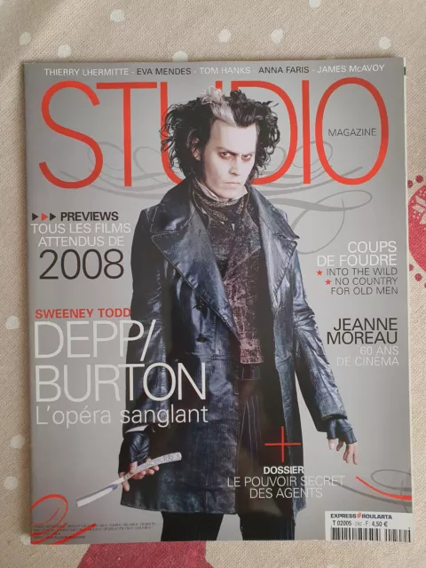 STUDIO n°242 janvier 2008 Depp / Burton les films attendus de 2008 TBE