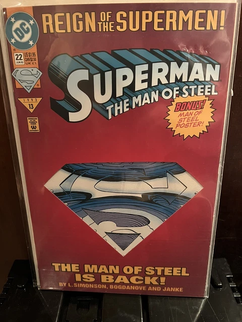 DC Comics Reign Of The Supermen Superman The Man Of Steel # 22,l!!