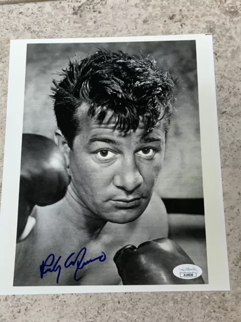 Rocky Graziano Signed Boxing Photo Rare Autograph 8x10 JSA COA