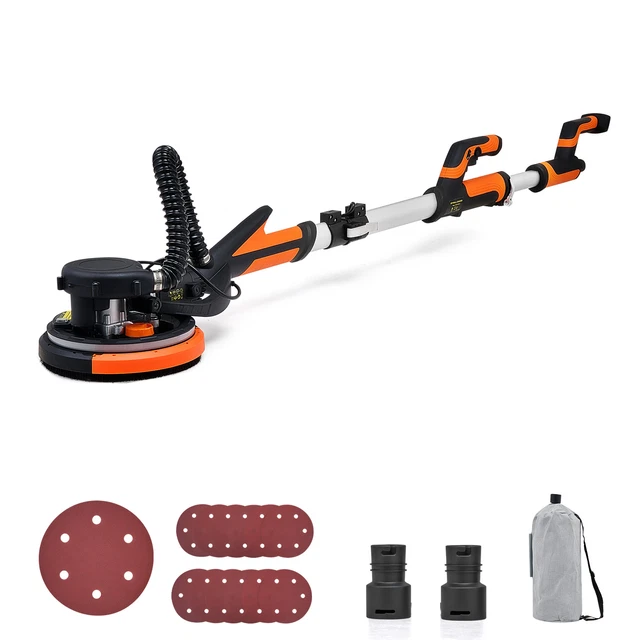 Arebos Deckenschleifer 710W, Mit Absaugung, 18x Schleifpapier, Max. 1500,00 U/min, (Set