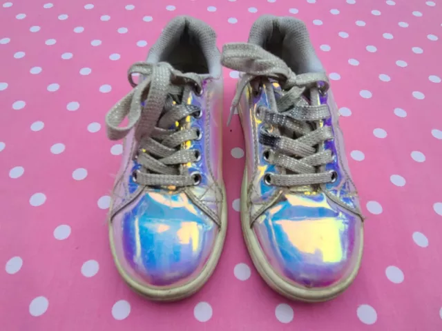 the childrens place girls  shiny sneakers shoes size 1