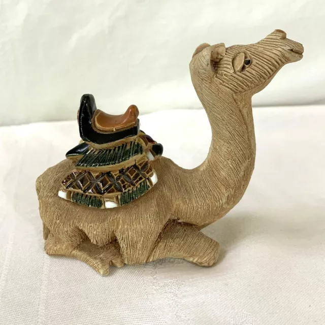ARTESANIA RINCONADA~Art Pottery Figurine Kneeling Camel hand made clay Uruguay