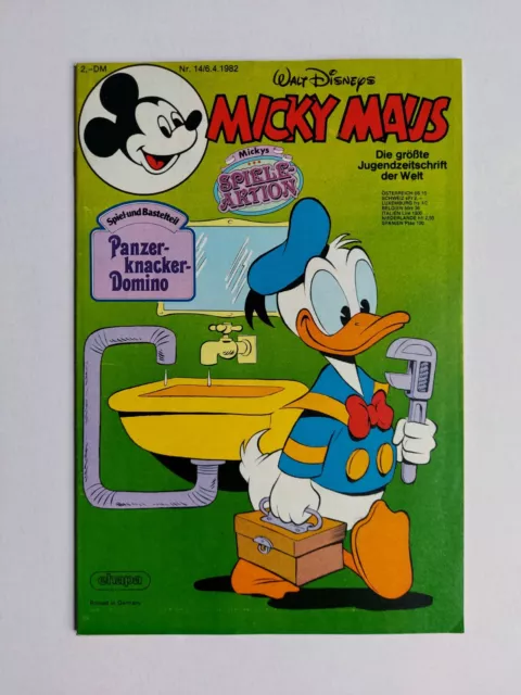 Ehapa - Micky Maus Nr. 14 / 06.04.1982 - Top Zustand / Z1 (mit Beilage)