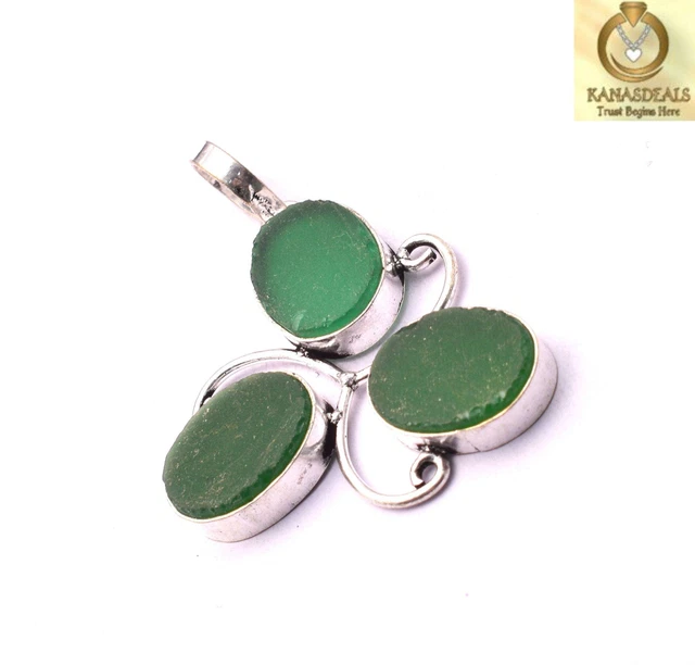Green Onyx Plated Pendant Fantastic Jewellery 8 GM Value-Priced @1.99-71257