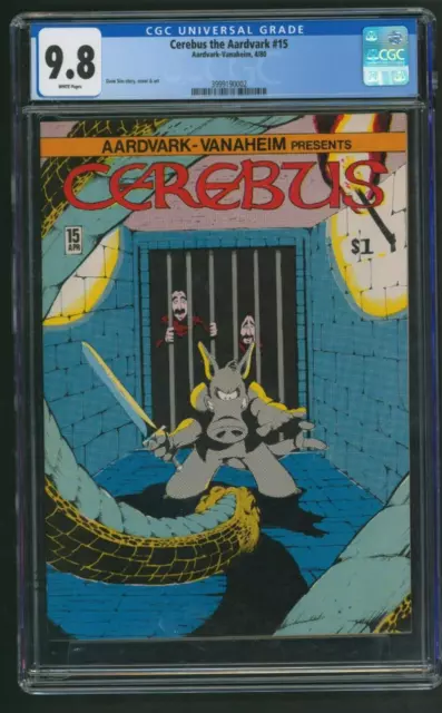 Cerebus the Aardvark #15 CGC 9.8 White Page 1980 Dave Sim Comic