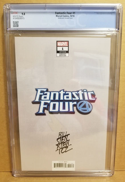 Fantastic Four #1 Cgc 9.8 Bill Sienkiewicz Doctor Doom Virgin Variant 2018 3