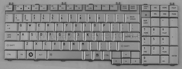 Touches De Clavier Uniques De Remplacement Pour Toshiba Qosmio X870 X875 C55D