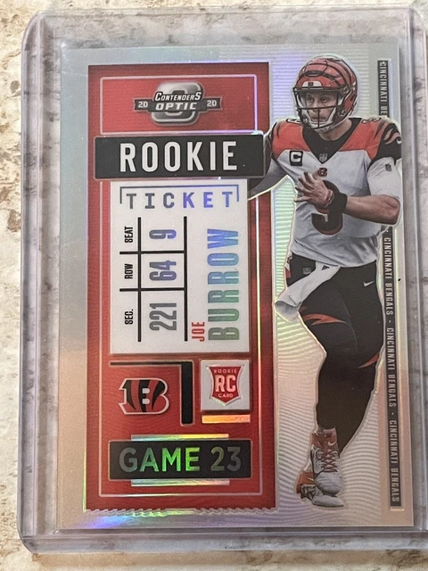 2020 Contenders Optic Joe Burrow RC Silver Prizm #81