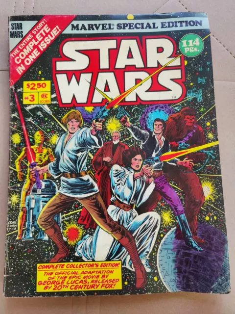 Vintage Marvel Treasury Special Edition #3 Star Wars Comic Book VG+