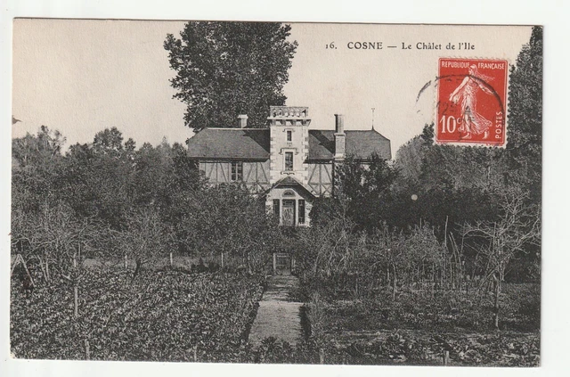 COSNE SUR LOIRE - Nievre - CPA 58 - le Chalet de l' Ile