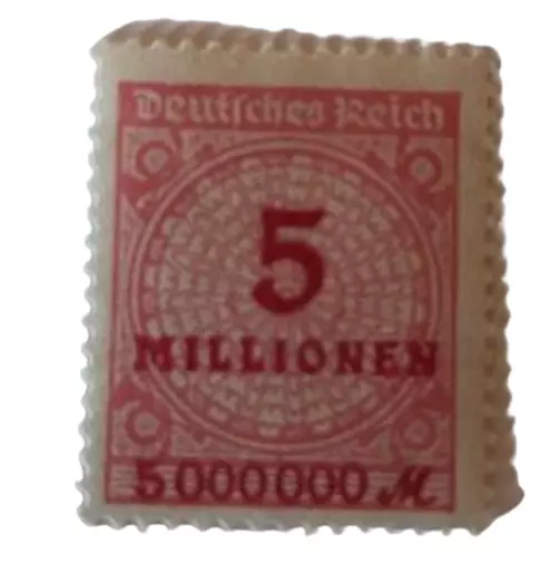 Briefmarke Deutsches Reich 5 Millionen Mark