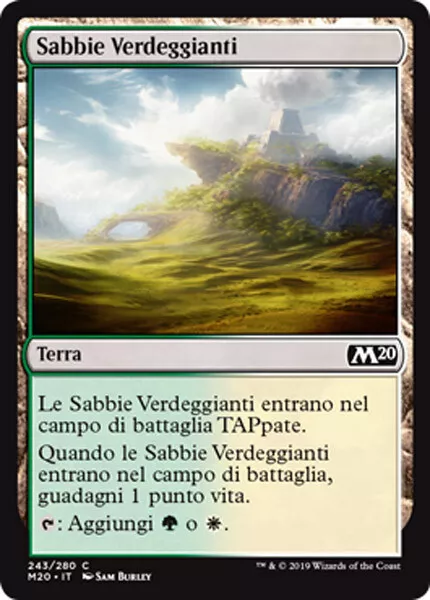 MTG 4x BLOSSOMING SANDS EXC - SABBIE VERDEGGIANTI - M20 - MAGIC