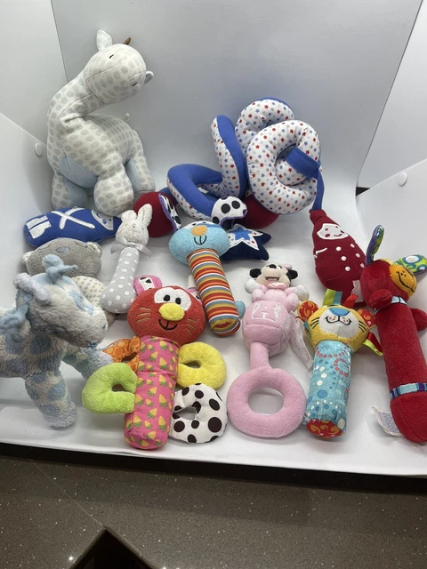 Baby Rattles Soft Toys Bulk Lot Mixed