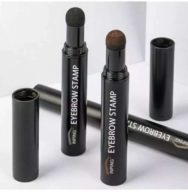 Wasserdicht Augenbrauen Stempel Forming Kit Augenbraue Power Schablonen Definer Make-up Set 3