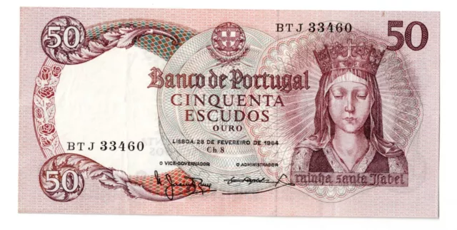 Portugal 1964 Banknote 50 Escudos