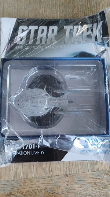 #13 U.S.S. Enterprise NCC-1701-F (Federation Livery) Model Die Cast Ship BONUS ISSUE (Eaglemoss / Star Trek) main image 0
