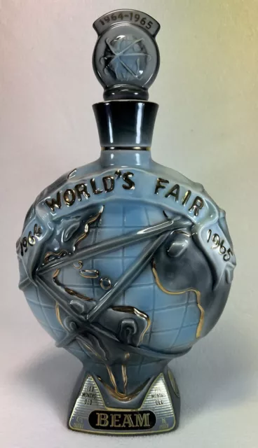 Vintage 1964-1965 Jim Beam New York World's Fair Decanter Bourbon Whiskey RARE