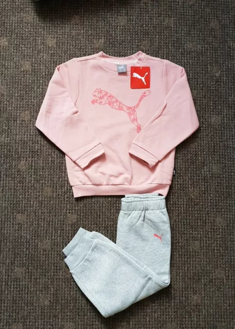 PUMA Kleinkind Mädchen Trainingsanzug Minicats Crew Baby Rot