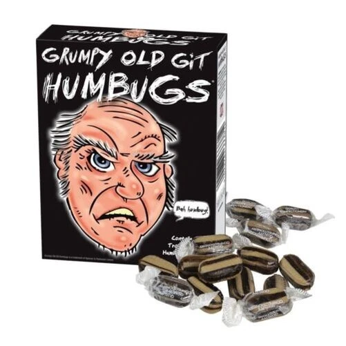 Grumpy Old Git Humbugs Funny Gift For Elderly People Father Grandfather Birthday
