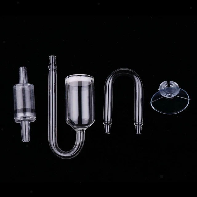 4 Stück transparente CO2 Diffusor Zubehörteile für Aquarien für Aquarien